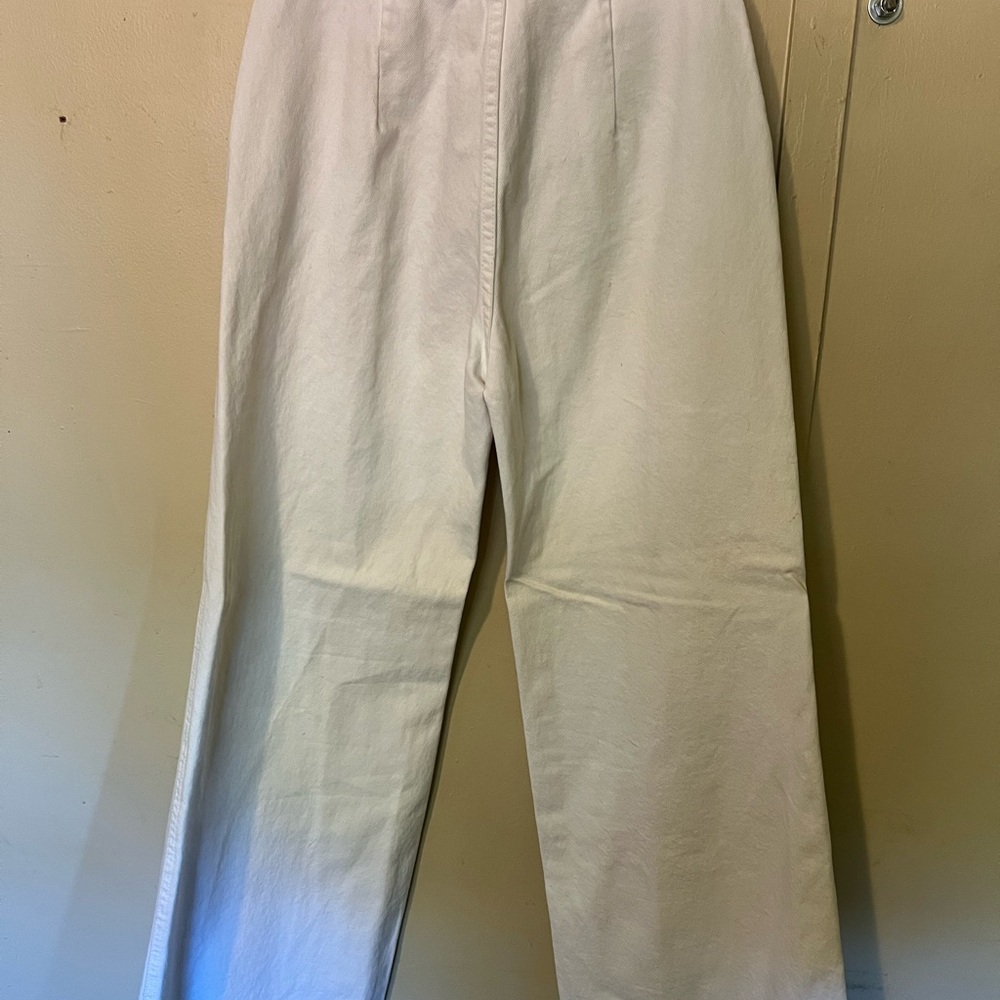 High Rise White Jeans